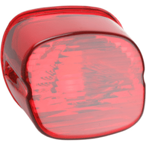 DRAG SPECIALTIES Laydown Taillight Lens with No Tag Window Red 2010-0781